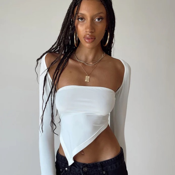 Princess Polly Tops - Princess Polly Koslo Bolero Top White